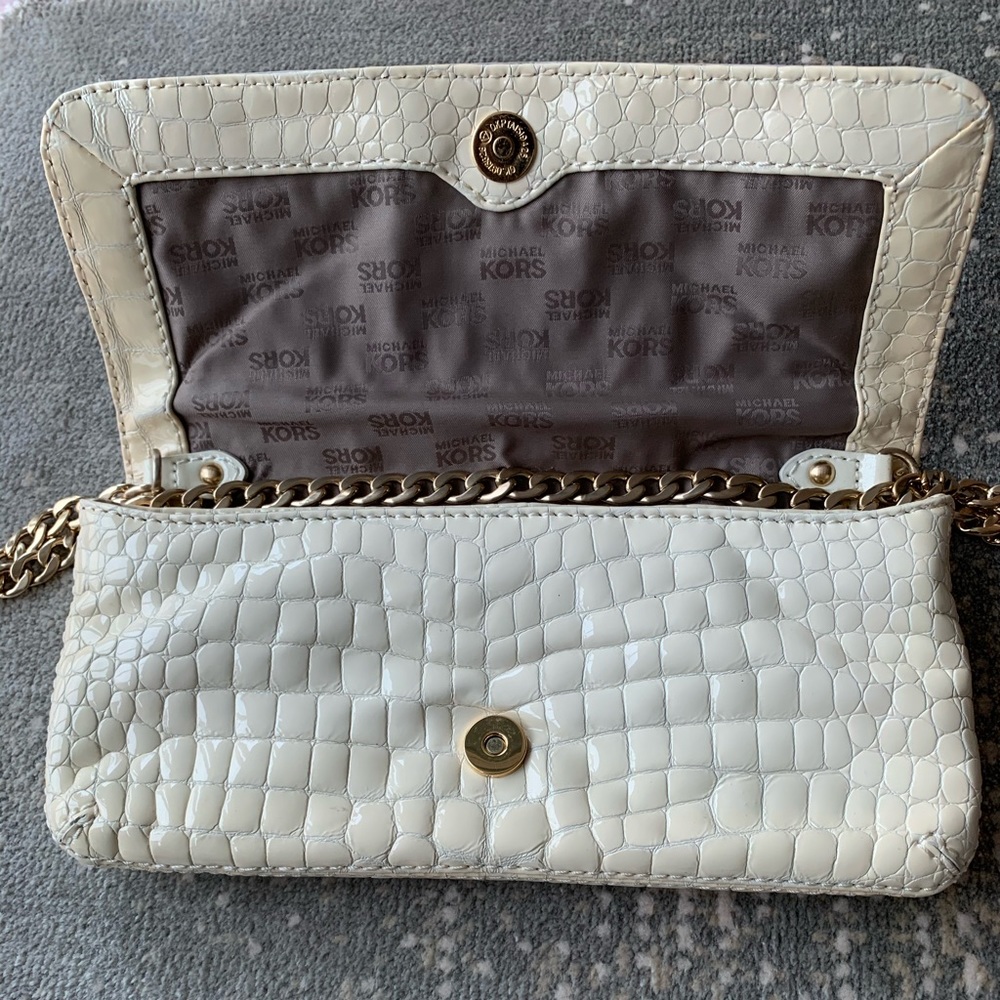 Michael Kors Special Edition Embossed Patent Leather Clutch - Picture 3 of 8